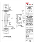 Wausau Tile TF2008 Square Plastic Smokeless Cigarette Receptacle Spec Sheet