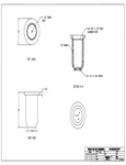Wausau Tile Senora TF2010 Round Concrete Cigarette Receptacle Spec Sheet
