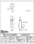 Wausau Tile Deerfield TF2020 Round Concrete Cigarette Receptacle Spec Sheet