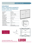 WB4836LB spec sheet WB4836LB spec sheet