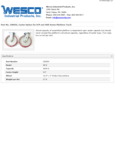 Wesco 934250055 Caster Set Specsheet