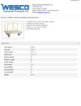 Wesco 934270388 Truck Specsheet Wesco 934270388 Truck Specsheet