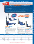 Wesco Advantage Pro-Max Pallet Trucks Spec Sheet