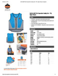 WET EVAPORATIVE COOLING VEST - PVA - SPEC SHEET