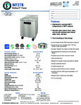 WF27B Specsheet WF27B Specsheet