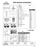 Shelf Accessories Spec Sheet