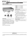 Wolf WEG Series Spec Sheet