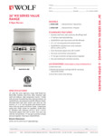 Wolf WX36-6B Spec Sheet