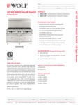 Wolf WX60-10B Spec Sheet