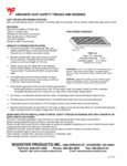 Wooster 101 ABRASIVE CAST SAFETY TREADS AND NOSINGS Spec Sheet