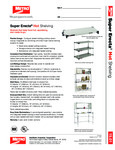 Metro Super Erecta Heated Shelves Spec Sheet