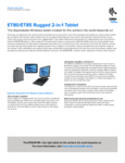 Zebra ET80 and ET85 Tablet Specsheet