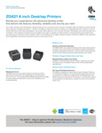 Zebra Printer Specsheet Zebra Printer Specsheet