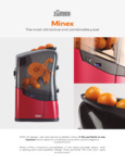 Zumex Minex Spec Sheet