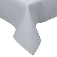 Intedge 54" x 110" Rectangular Gray Hemmed 65/35 Poly/Cotton Blend Cloth Table Cover