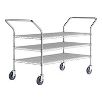 Regency 24" x 58" Three Shelf Chrome Heavy Duty Utility Cart