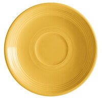 Tuxton Concentrix 6" Saffron China Saucer - 24/Case