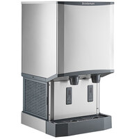 Scotsman HID540W-1 Meridian® Countertop Water-Cooled Ice Machine and Water Dispenser with 40 lb. Storage Bin - 500 lb., 115V