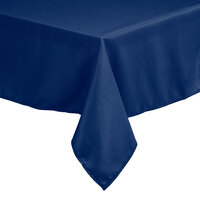 Intedge 54" x 114" Rectangular Royal Blue 100% Polyester Hemmed Cloth Table Cover