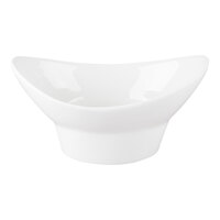 10 Strawberry Street Whittier 68 oz. White Porcelain Oval Bowl - 6/Case