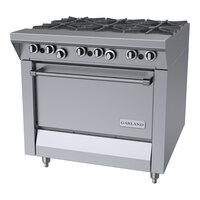 Garland M43R Master Series Natural Gas 6 Burner 34" Range with Standard Oven - 184,000 BTU