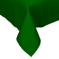 Intedge 45" x 110" Rectangular Green Hemmed 65/35 Poly/Cotton Blend Cloth Table Cover