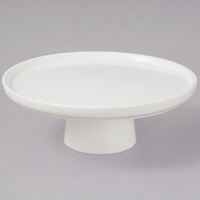 10 Strawberry Street WTR-8CAKESTND Whittier 8 1/2" White Porcelain Footed Cake Stand