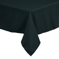 Intedge 64" x 120" Rectangular Hunter Green 100% Polyester Hemmed Cloth Table Cover