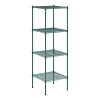 Regency 24" x 24" NSF Green Epoxy 4-Shelf Kit with 74" Posts