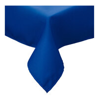 Intedge 45" x 120" Rectangular Royal Blue Hemmed 65/35 Poly/Cotton Blend Cloth Table Cover