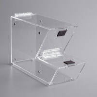 Choice Stackable Candy / Topping Dispenser with Notch - 11" x 4" x 7"