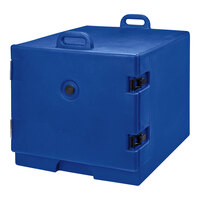 Cambro Camcarrier® Navy Blue Front Loading Insulated Tray / Sheet Pan Carrier for Full Size Pans - 22 1/2" x 29 1/4" x 21 1/2"
