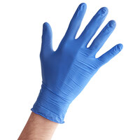 Noble Low Dermatitis Potential Nitrile Blue Exam Grade 4.5 Mil Thick Textured Gloves - Extra Large - 1,000/Case
