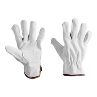 Cordova Gray Select Split Cowhide Leather Driver's Gloves - Vendpacked - Medium - Pair