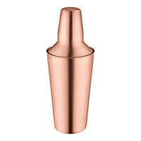 Acopa 28 oz. Copper-Plated 3-Piece Cobbler Cocktail Shaker