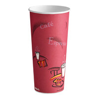 Solo 24 oz. Bistro Single-Sided Poly Paper Hot Cup - 500/Case