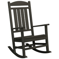 POLYWOOD R100BL Black Presidential Rocking Chair