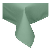 Intedge 72" x 120" Rectangular Seafoam Green Hemmed 65/35 Poly/Cotton Blend Cloth Table Cover