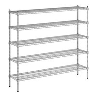 Regency 14" x 60" x 54" NSF Chrome 5-Shelf Kit
