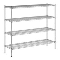 Regency 18" x 60" x 54" NSF Chrome 4-Shelf Kit