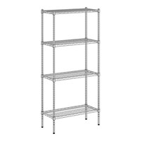 Regency 14" x 30" x 64" NSF Chrome 4-Shelf Kit