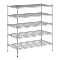 Regency 24" x 48" NSF Chrome 5-Shelf Kit with 54" Posts