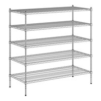 Regency 24" x 54" NSF Chrome 5-Shelf Kit with 54" Posts
