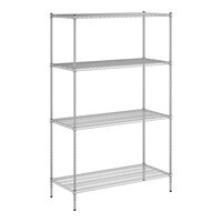 Regency 24" x 54" NSF Chrome Wire 4-Shelf Kit with 86" Posts
