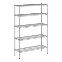 Regency 14" x 42" x 64" NSF Chrome Wire 5-Shelf Kit