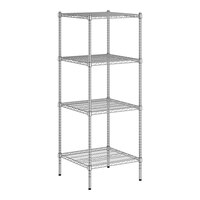 Regency 24" x 24" NSF Chrome Wire 4-Shelf Kit with 64" Posts