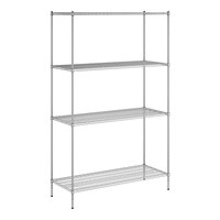 Regency 24" x 60" NSF Chrome Wire 4-Shelf Kit with 96" Posts