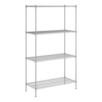Regency 24" x 54" NSF Chrome Wire 4-Shelf Kit with 96" Posts