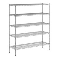 Regency 18" x 54" x 64" NSF Chrome Wire 5-Shelf Kit