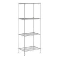 Regency 24" x 36" NSF Chrome Wire 4-Shelf Kit with 96" Posts